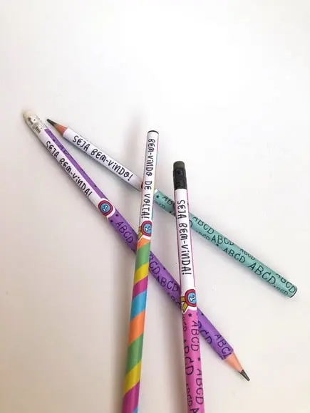 Lápis ou Caneta -personalizado Volta as Aulas