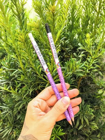 Lápis ou Caneta -personalizado Volta as Aulas