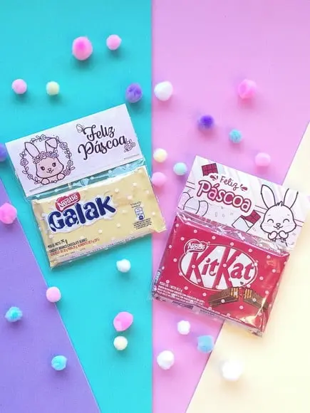 Lapela com Kitkat- Páscoa