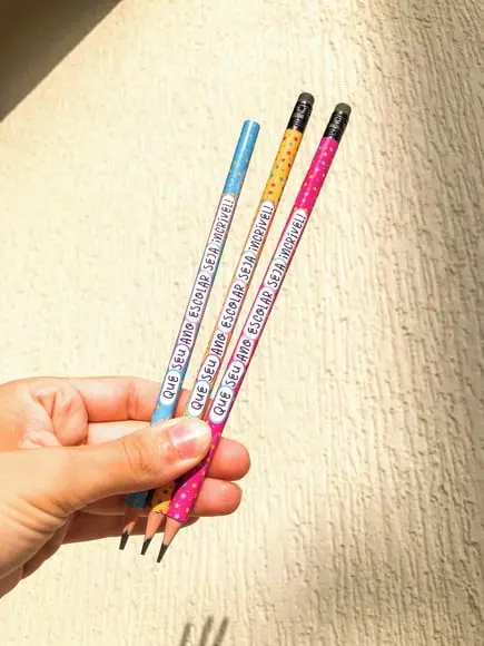 Lápis ou Caneta -personalizado Volta as Aulas