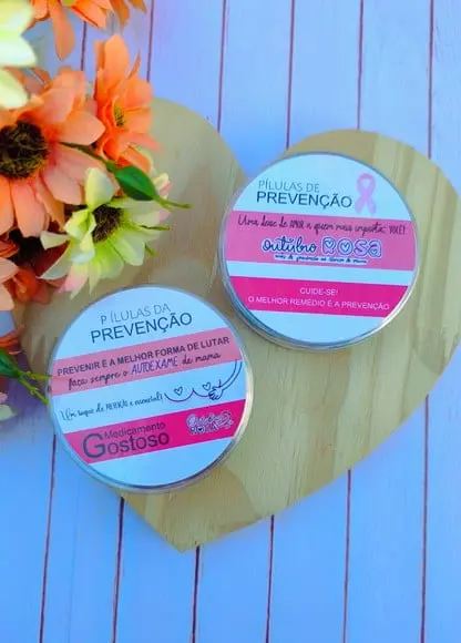 Latinha com Coloreti (chocolate)- Outubro Rosa