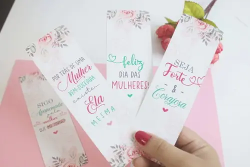 Marca Página- Dia das Mulheres