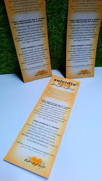 Marca Página- Setembro Amarelo