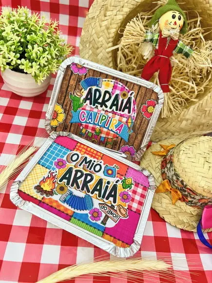 Marmitinha com 6 Docinhos Juninos- Festa Junina