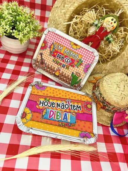 Marmitinha com 6 Docinhos Juninos- Festa Junina