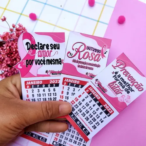 Mini Calendário 2023- Outubro Rosa