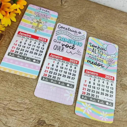 Mini Calendário com Imã