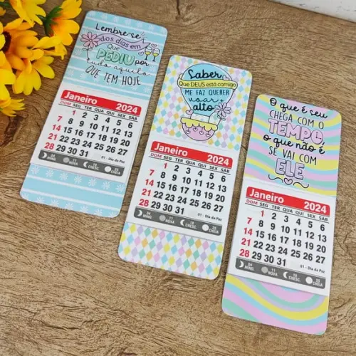 Mini Calendário com Imã