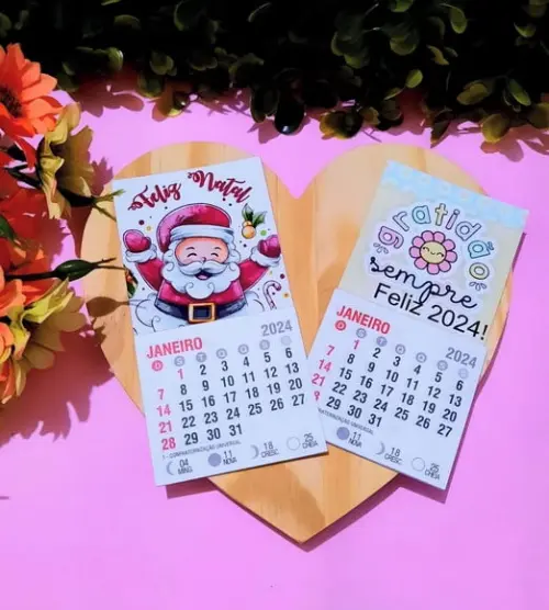 Mini Calendário com Imã- 2024