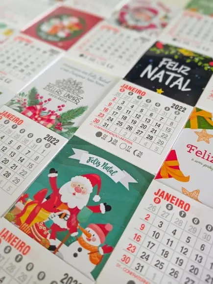 Mini Calendário com Imã- 2024