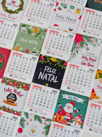 Mini Calendário com Imã- 2024
