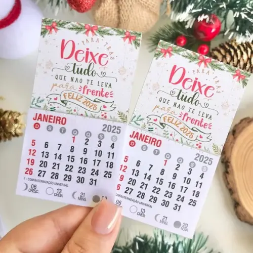 Mini Calendário de Imã (calendário de Geladeira)