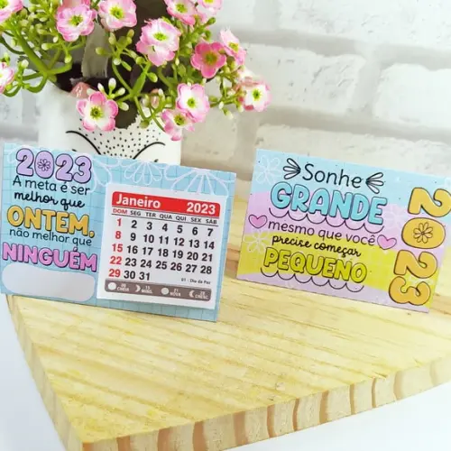 Mini Calendário de Mesa