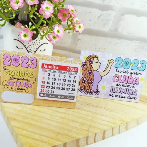 Mini Calendário de Mesa