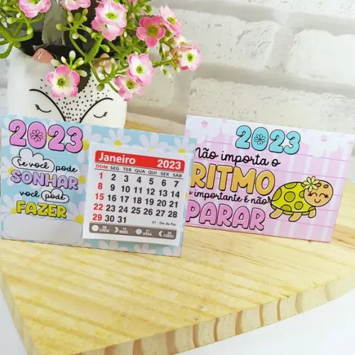 Mini Calendário de Mesa