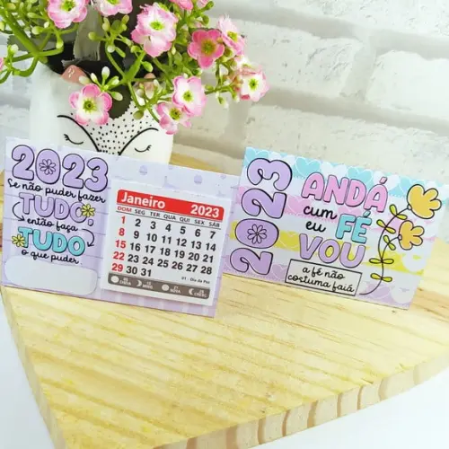 Mini Calendário de Mesa