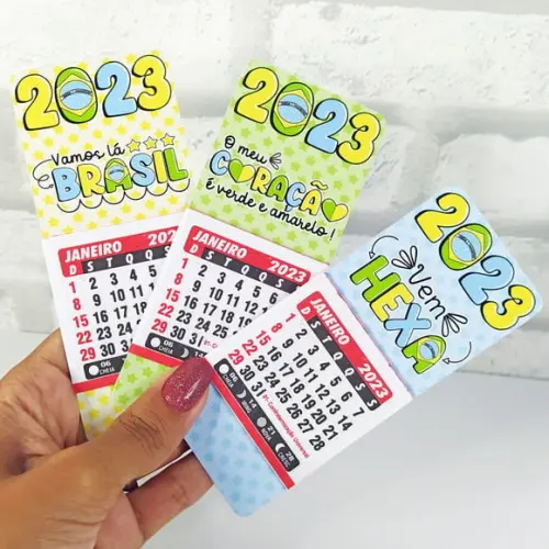 Mini Calendário- Copa do Mundo