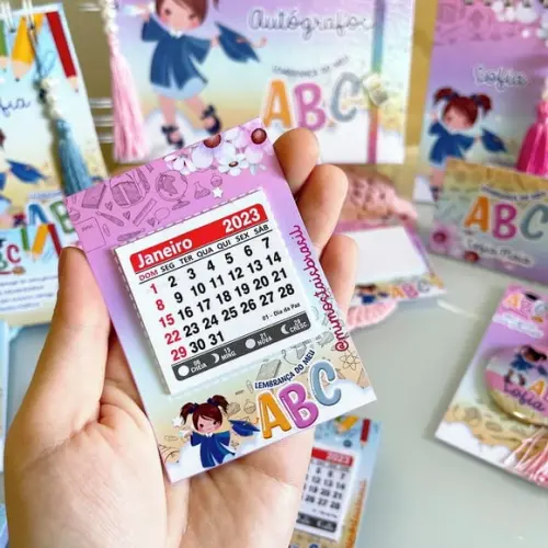 Mini Calendário- Formatura Abc