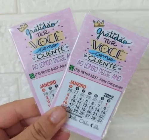 Minr Calendário 2022- Mimo cliente