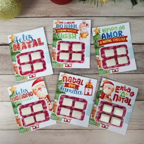 Natal- Cartão Com Chiclete