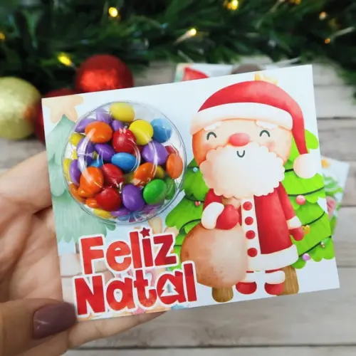 Natal- Cartão com Coloreti (docinhos)
