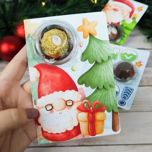Natal- Cartão Com Ferrero Rocher
