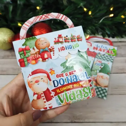 Natal- SAQUINHO COM 4 BALAS