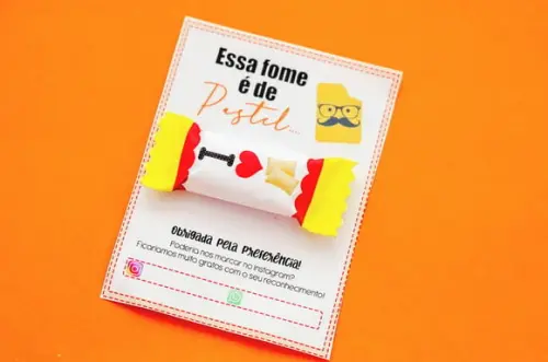 Pastel- Card e Balinha