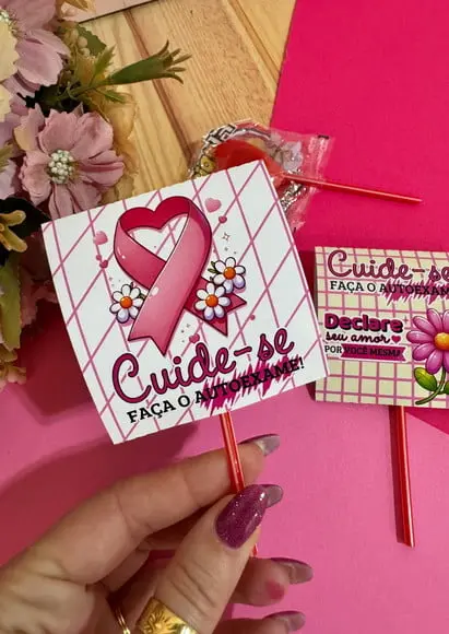 Pirulito- Outubro Rosa