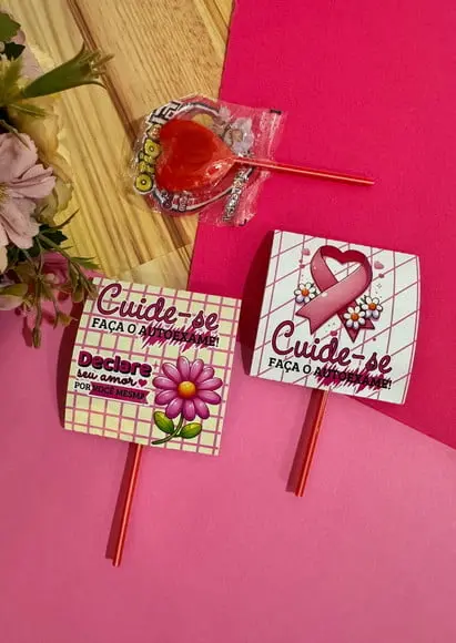 Pirulito- Outubro Rosa