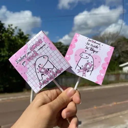 Pirulito- Outubro Rosa