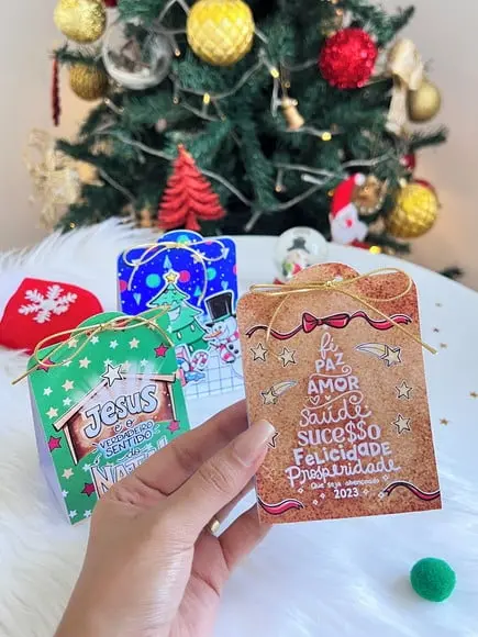 Porta Bombom + Bombom- Mimo Natal