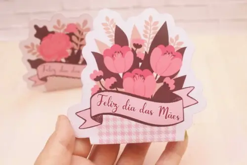 Porta Bombom com Bombom- Dia das Mães