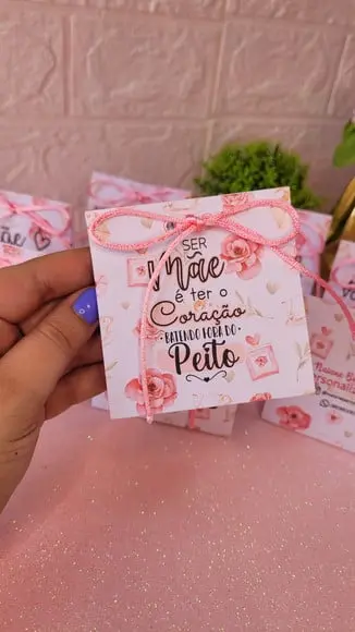Porta Bombom com Bombom- Dia das Mães