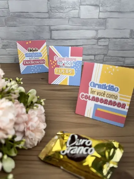 Porta Bombom com Bombom- Dia do Trabalho