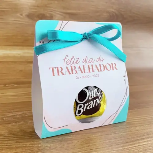 Porta Bombom com Bombom- Dia do Trabalho