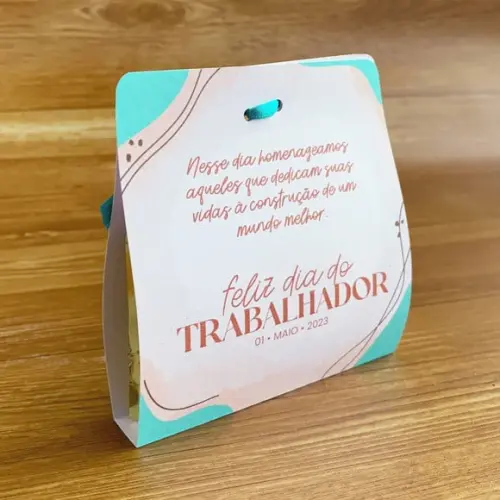 Porta Bombom com Bombom- Dia do Trabalho