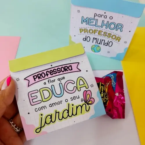 Porta Bombom com Bombom- Mimo Professores