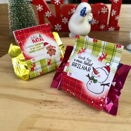 Porta Bombom com Bombom- Natal