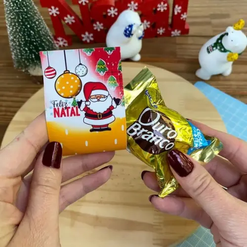 Porta Bombom com Bombom- Natal