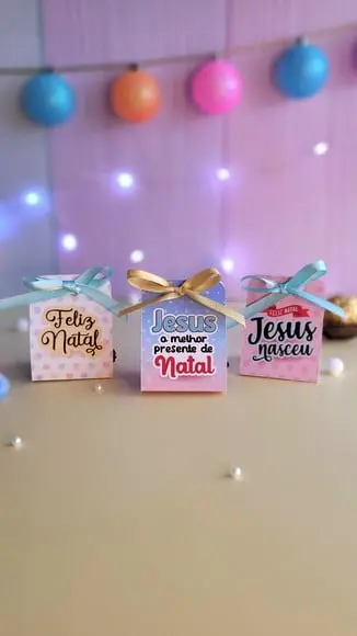 Porta Bombom com Bombom- Natal