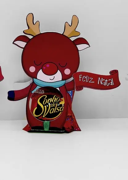 Porta Bombom com Bombom- Natal