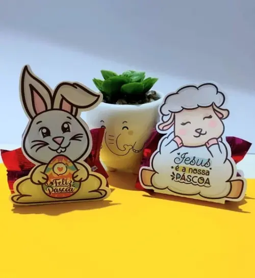 Porta Bombom com Bombom- Páscoa