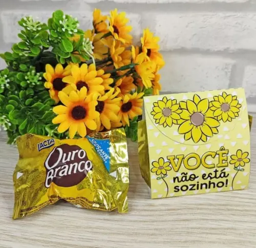 Porta Bombom com Bombom- Setembro Amarelo