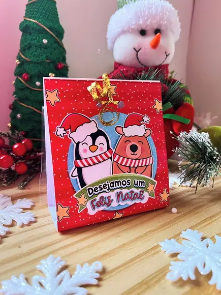 Porta Confeti + Confeti- Mimo de Natal