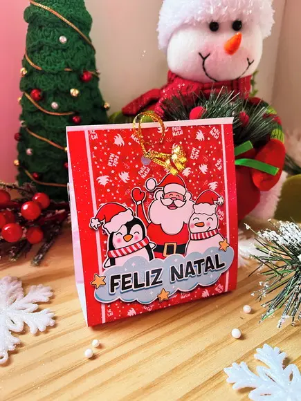 Porta Confeti + Confeti- Mimo de Natal
