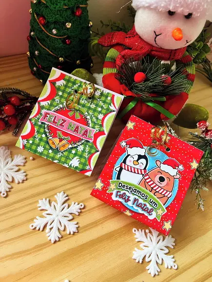 Porta Confeti + Confeti- Mimo de Natal