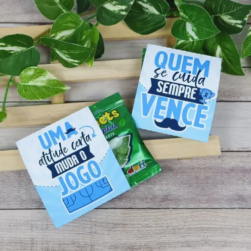 Porta Jujuba com Jujuba- Novembro Azul