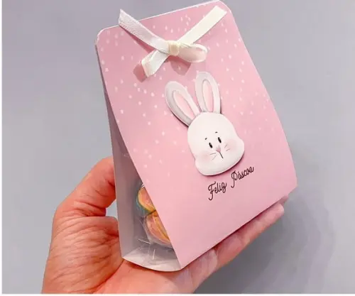 Porta Marshmallow com o Doce- Páscoa