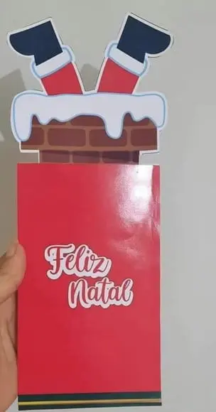 Porta Notas Chaminé- Natal